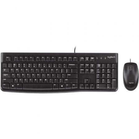 Logitech MK120 Combo de Teclado y Ratón USB, Distribución Inglesa UK Logitech MK120 Combo de Teclado y Ratón USB, Distribución Inglesa UK